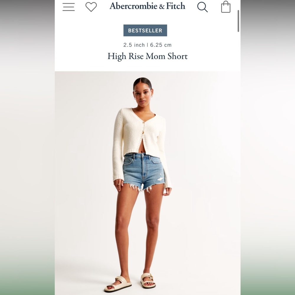 Abercrombie High Rise Mom Short